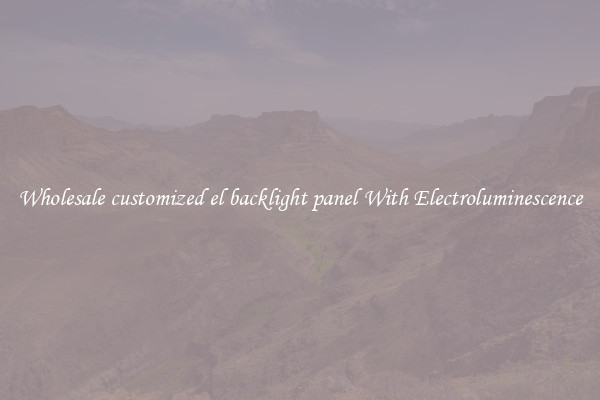 Wholesale customized el backlight panel With Electroluminescence
