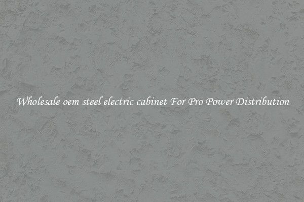 Wholesale oem steel electric cabinet For Pro Power Distribution