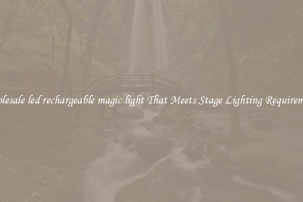 Wholesale led rechargeable magic light That Meets Stage Lighting Requirements