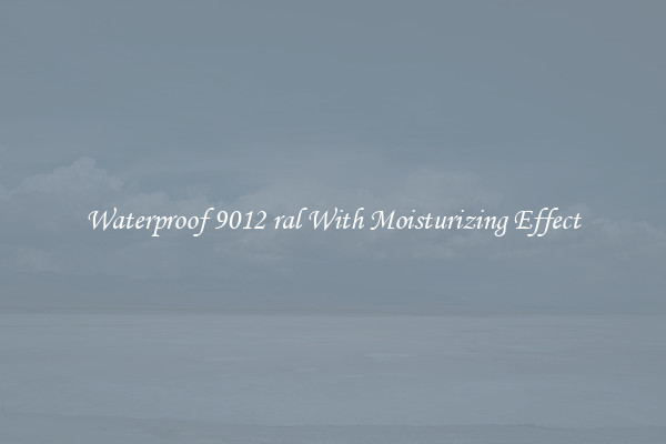 Waterproof 9012 ral With Moisturizing Effect