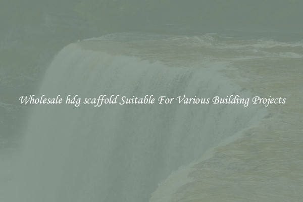 Wholesale hdg scaffold Suitable For Various Building Projects