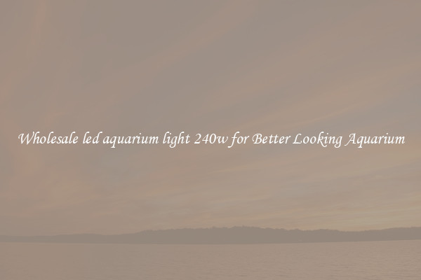 Wholesale led aquarium light 240w for Better Looking Aquarium