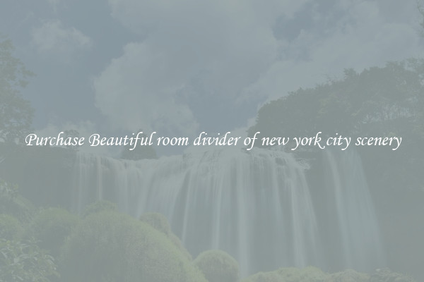 Purchase Beautiful room divider of new york city scenery