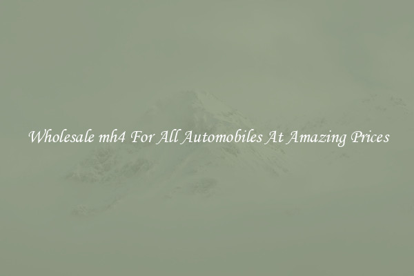 Wholesale mh4 For All Automobiles At Amazing Prices