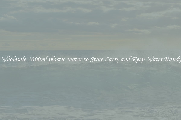 Wholesale 1000ml plastic water to Store Carry and Keep Water Handy