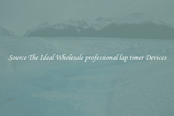 Source The Ideal Wholesale professional lap timer Devices