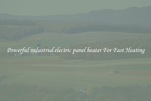 Powerful industrial electric panel heater For Fast Heating