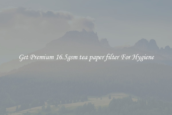 Get Premium 16.5gsm tea paper filter For Hygiene